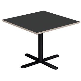 Søylebord Cross X 70x70 cm HT svart