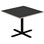 Søylebord Cross X 70x70 cm HT svart