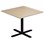 Søylebord Cross X 70x70 cm HT svart