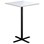 Søylebord Cross X 70x70 cm HT svart