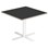 Søylebord Cross X 70x70 cm HT hvit