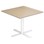 Søylebord Cross X 70x70 cm HT hvit