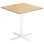 Søylebord Cross X 60x60 cm HT hvitt