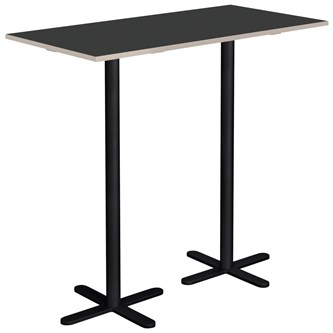 Søylebord Cross X 120x60 cm HT svart