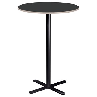 Søylebord Cross X Ø70 cm HT svart