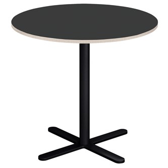 Søylebord Cross X Ø70 cm HT svart