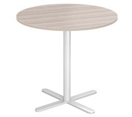 Søylebord Cross X Ø60 cm HT hvitt