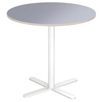 Søylebord Cross X Ø70 cm HT hvit