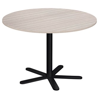 Søylebord Cross X Ø110 cm HT svart