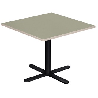 Søylebord Cross X 70x70 cm akustikk linoleum svart