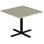 Søylebord Cross X 70x70 cm akustikk linoleum svart