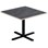 Søylebord Cross X 70x70 cm akustikk linoleum svart