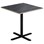 Søylebord Cross X 70x70 cm akustikk linoleum svart