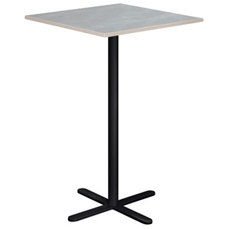 Søylebord Cross X 70x70 cm akustikk linoleum svart