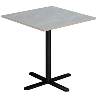 Søylebord Cross X 70x70 cm akustikk linoleum svart