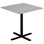 Søylebord Cross X 70x70 cm akustikk linoleum svart