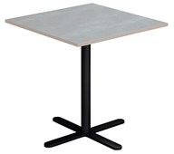 Søylebord Cross X 60x60 cm akustikk linoleum svart