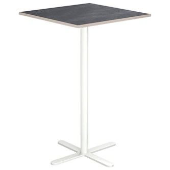 Søylebord Cross X 70x70 cm akustikk linoleum hvit