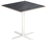 Søylebord Cross X 70x70 cm akustikk linoleum hvit