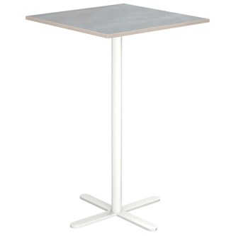Søylebord Cross X 70x70 cm akustikk linoleum hvit