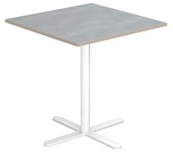 Søylebord Cross X 60x60 cm akustikk linoleum hvit