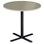 Søylebord Cross X Ø80 cm akustikk linoleum svart
