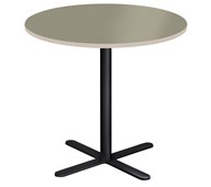 Søylebord Cross X Ø80 cm akustikk linoleum svart