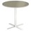 Søylebord Cross X Ø80 cm akustikk linoleum hvit