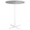 Søylebord Cross X Ø80 cm akustikk linoleum hvit