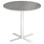 Søylebord Cross X Ø80 cm akustikk linoleum hvit