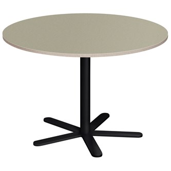 Søylebord Cross X Ø110 cm akustikk linoleum svart