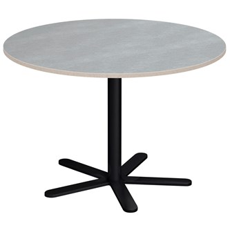 Søylebord Cross X Ø110 cm akustikk linoleum svart
