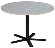 Søylebord Cross X Ø110 cm akustikk linoleum svart