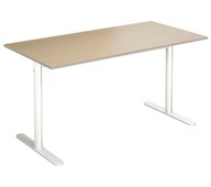 Søylebord Cross T 140x70 cm HT hvit