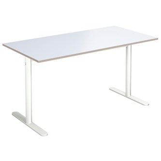 Søylebord Cross T 140x70 cm HT hvit