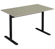 Søylebord Cross T 120x60 cm akustikk linoleum svart