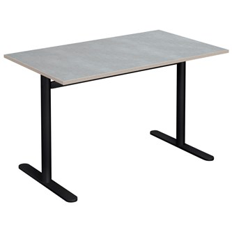 Søylebord Cross T 120x60 cm akustikk linoleum svart
