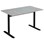Søylebord Cross T 120x60 cm akustikk linoleum svart