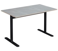 Søylebord Cross T 120x70 cm akustikk linoleum svart