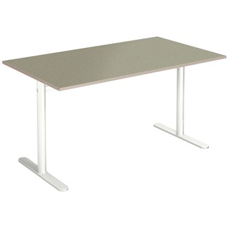 Søylebord Cross T 140x80 cm Akustikk linoleum, kryssfiner h72 cm