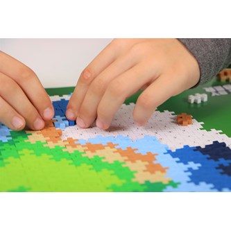 PLUS-PLUS MINI, Puzzle by numbers, jorden