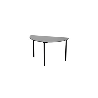 Bord Multiflex C halvrundt Ø120xh80 cm Svart