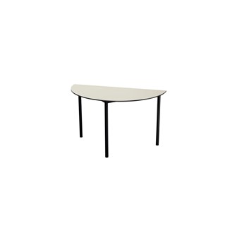Bord Multiflex C halvrundt Ø120xh80 cm Svart