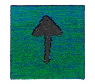 Sansebrett paljett blågrønn/svart