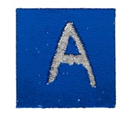 Sansebrett paljett blå/sølv