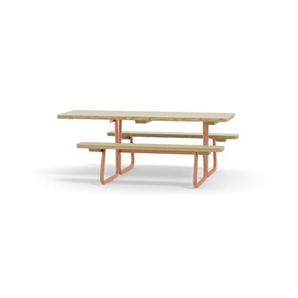 Rørvik piknikbord furu rullestolvennlig 195x70xh72 cm