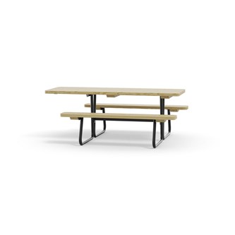 Piknikbord Rørvik furu rullestolvennlig 195x70xh72 cm