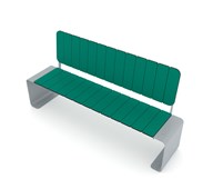 Recycled:play benk med rygg 0924