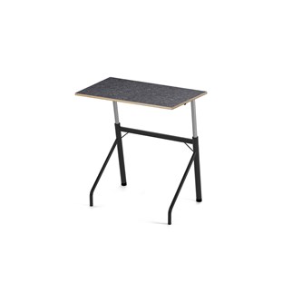 Bord Altudo akustikk linoleum 90x60 cm svart