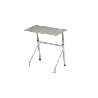 Bord Altudo akustikk linoleum 90x60 cm hvit